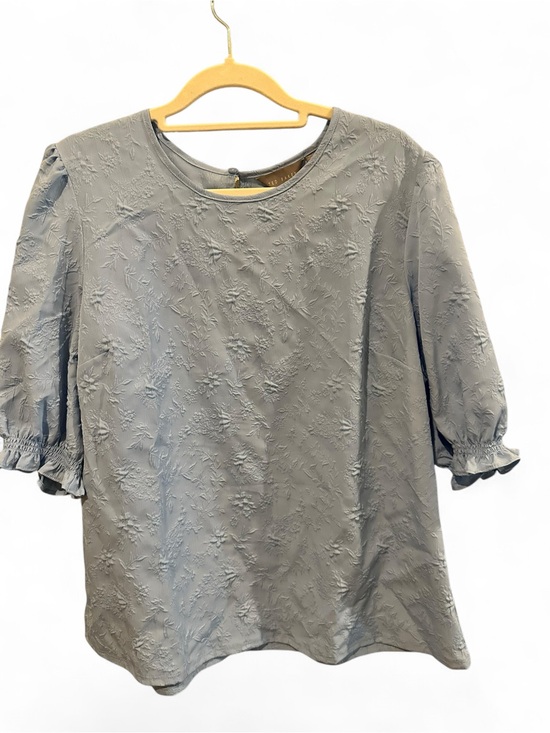 Ted Baker Tops - Ted  Baker Blouses Textured Puff-Sleeve Blouse - light blue